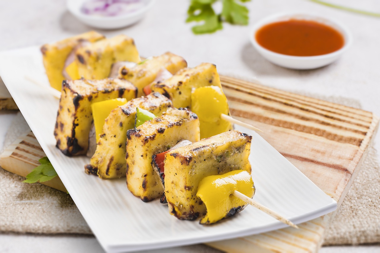 paneer tikka, cheese, seek